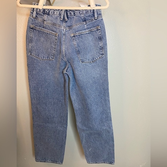 Good American Good ‘90s Duster Jeans in Size 2 / 26 NWT in Blue950 - Picture 5 of 6